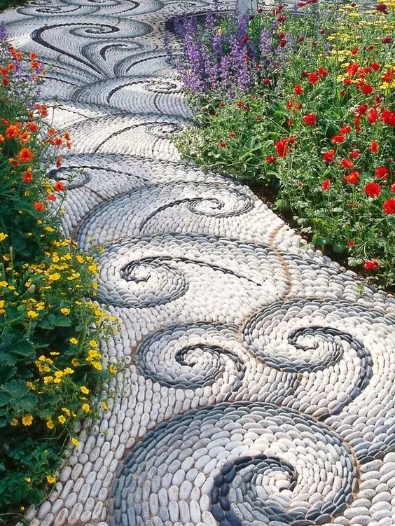 Pebble Stone Pathway