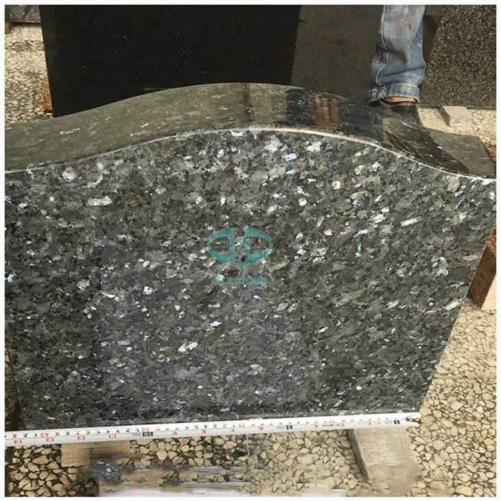blue pearl granite headstone