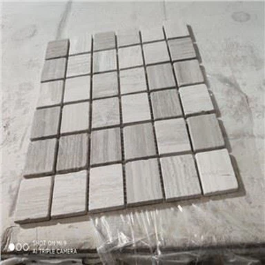 Teils Mosaig Marble Pren Gwyn