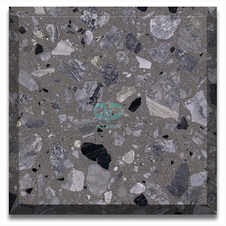 Terrazzo Llwyd Tywyll