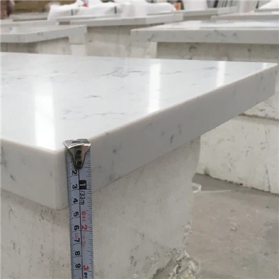 Slab Quartz Gwyn Ar gyfer Countertop Cegin