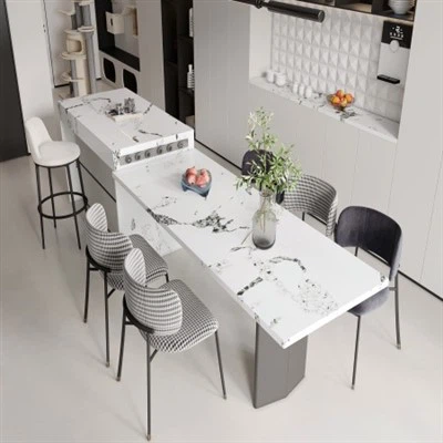 Slab Cerrig Chwarts Gwyn